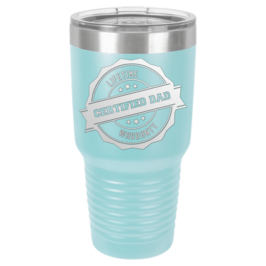 Lifetime Certified Dad Warranty 30oz Ringneck Tumbler